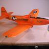 Tom Arnold sends us his P-63 in the Pinball orange scheme. From a PT Aviation kit.