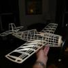 Beautiful lightweight model structure-rubber power scale really tests your building skills let alone the flying that follows!