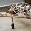Another shot of Tandy Walkers PT-19 hangar flying with the wing assembly