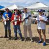 Cold War Mass Launch: L-R B. Hodes T-28, W. Ainslie T-28, M. Kelly T-28, T. Arnold Mauler, R, Persons Korea Corsair, H. Toews Launch Director