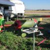 Gale Wagner's beautiful Russian biplane with color coordinated blast tube
