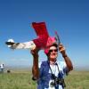 2009 WESTFAC GRAND CHAMPION HERB KOTHE IN MID-LAUNCH OF HIS FOKKER D-7