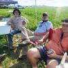 Mike Kelly, Rich Adams, and Dave Lofthouse take a break.