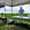 Tom officiates the awards ceremony