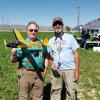 Larry seals and Rich Adams with Larry's nicely built Sparky