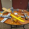 Another shot of the Simplified Scale table with a Piper in the foregound, Bob Hodes T-28 to the right.