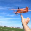 Mike Kelly's Waco C7 launches out during trim flights